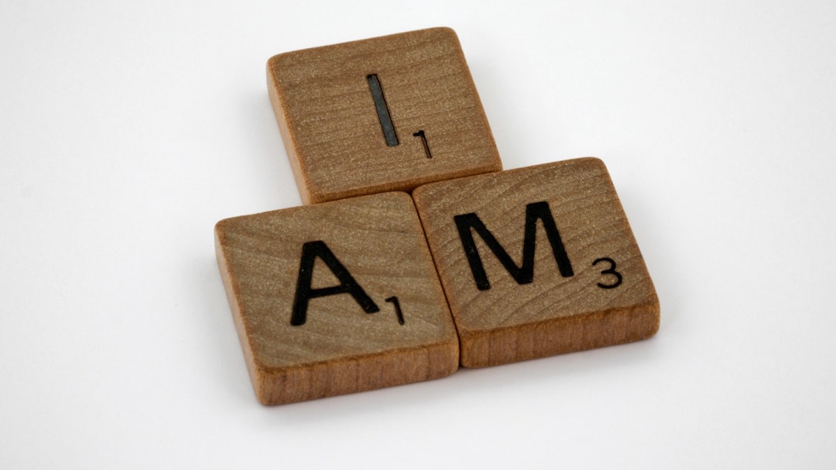 scrabble, scrabble pieces, lettering, letters, wood, scrabble tiles, white background, words, quote, letters, type, typography, design, layout, focus, bokeh, blur, photography, images, image, i am, jesus, god, jehovah, jhwh, yahweh, john 8,